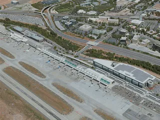 San Jose Airport, CA, USA (2020) 3D Model