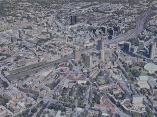 Essen City, Germany (2019) 3D Model