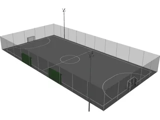 5X5 Football Field 3D Model