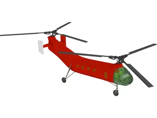 Piasecki H-21 / CH-21B Workhorse 3D Model