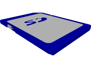 SD Card 3D Model