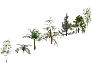 Trees Pack 3D Model