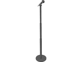 Audio Microphone 3D Model