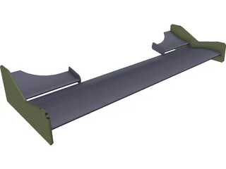 Formula BMW Front Wing Assembly 3D Model