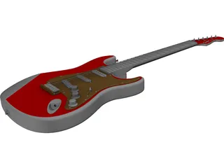 Fender Stratocaster Guitar 3D Model