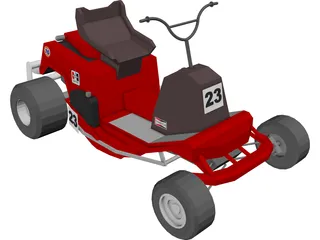 Lawn Mower Cart 3D Model