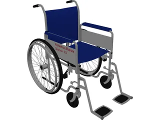 Wheelchair 3D Model