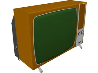 Old TV 3D Model