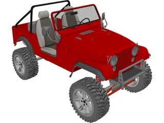 Jeep CJ7 (1980) 3D Model