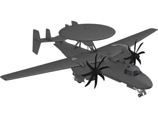 Grumman E-2C Hawkeye 3D Model