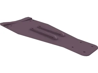 Double Bass Pedal Plate 3D Model