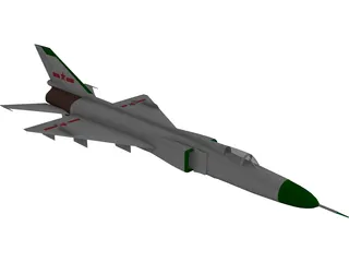 Shenyang J-8B 3D Model