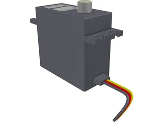 RC Hitec Servo HS-645MG 3D Model