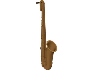 Baritone Sax 3D Model