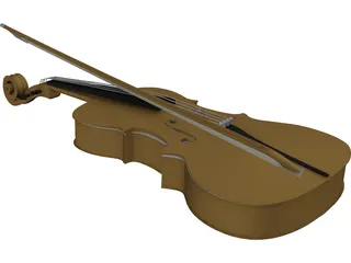 Violin 3D Model