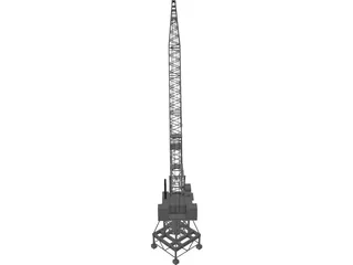 Port Crane 3D Model