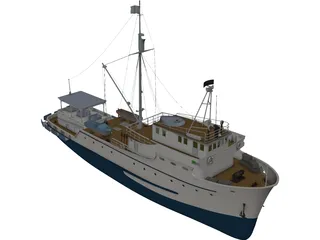 Barco De Pesca 3D Model