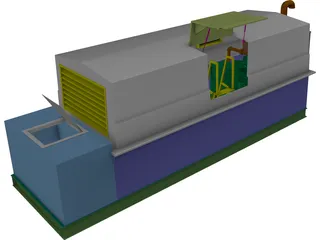 Sub-Grade Pump House 3D Model