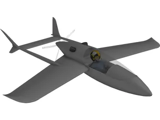 Small Turbine Single Seater 3D Model