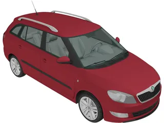 Skoda Fabia Combi (2011) 3D Model