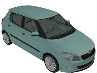 Skoda Fabia (2011) 3D Model