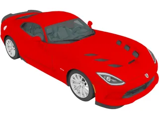 Dodge Viper SRT (2013) 3D Model