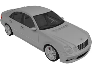 Mercedes Benz E55 AMG (2004) 3D Model