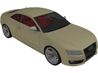 Audi A5 Quattro Coupe (2009) 3D Model