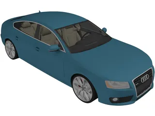 Audi A5 Sportback (2009) 3D Model