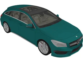 Mercedes-Benz CLA 250 Wagon (2015) 3D Model