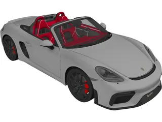 Porsche 718 Spyder (2020) 3D Model