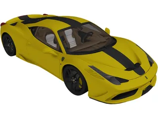 Ferrari 458 Speciale (2014) 3D Model