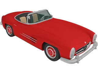 Mercedes-Benz 300SL (1957) 3D Model