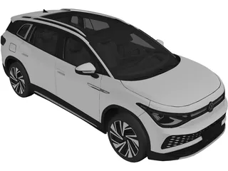 Volkswagen ID.6 X (2022) 3D Model