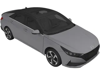 Hyundai Elantra (2021) 3D Model