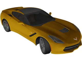 Chevrolet Corvette Stingray C7 (2013) 3D Model