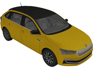 Skoda Rapid Spaceback (2020) 3D Model