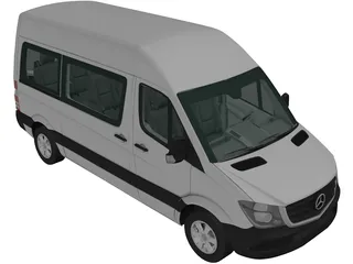 Mercedes-Benz Sprinter SWB (2013) 3D Model