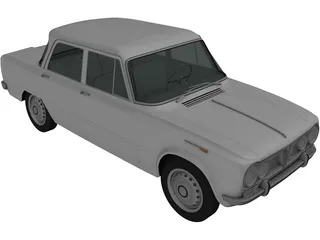 Alfa Romeo Giulia 105 (1962) 3D Model