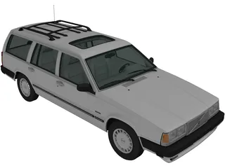 Volvo 740 GL (1985) 3D Model