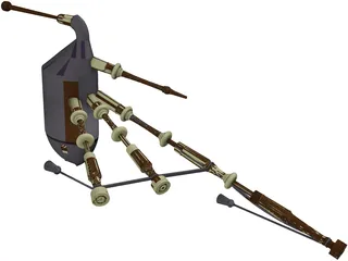 Bagpipes 3D Model