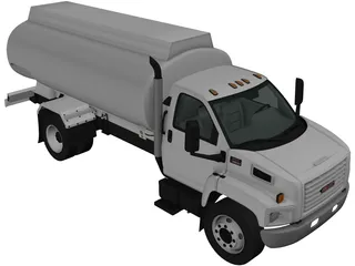 GMC Topkick C8500 Regular Cab Tanker Truck (2004) 3D Model