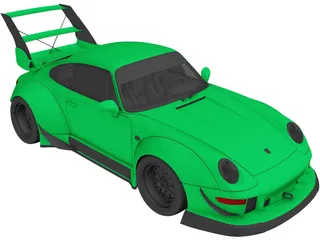 Porsche 911 [993] RWB (1993) 3D Model