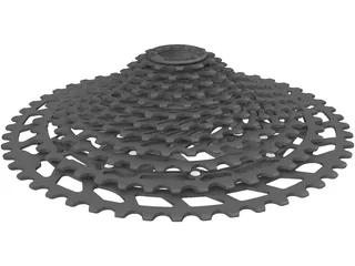 PG1210 12-speed Cassette 3D Model