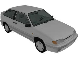 VAZ-2113 Lada Samara (1997) 3D Model