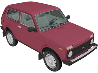 VAZ-21214 Lada Niva 4x4 (2012) 3D Model