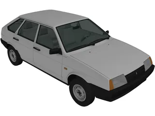 VAZ-2109 Lada (1987) 3D Model