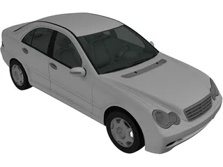 Mercedes-Benz C-class Sedan (2005) 3D Model