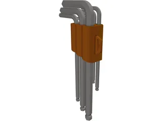 Allen Key Set 3D Model