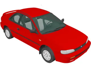 Subaru Impreza Coupe (1995) 3D Model